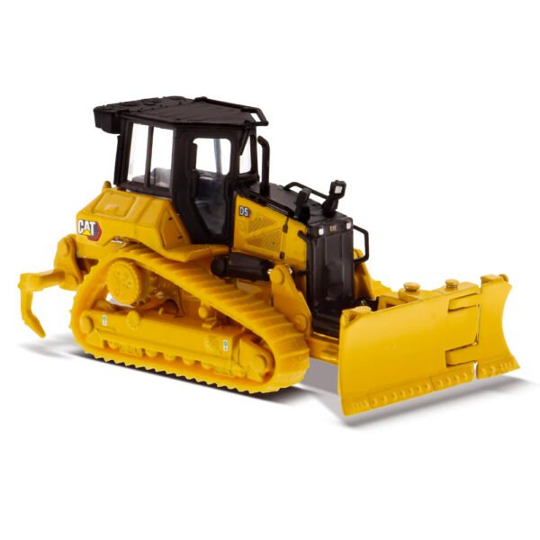 85953 Trator de esteiras Cat D5 na escala 1:87 com esteiras para nivelamento fino e lâmina dobrável.
